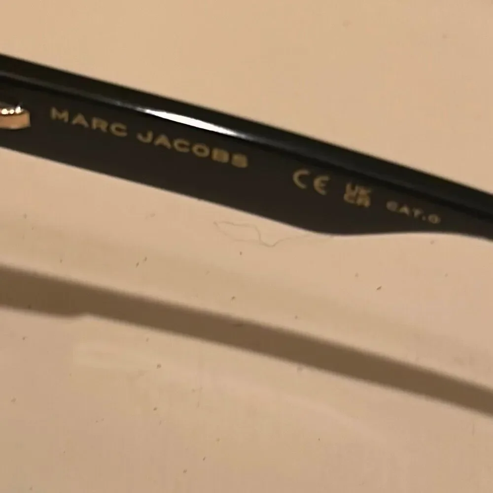 Marc Jacobs Magnetic Convertible Sunglasses/Rx Glasses Black Logo Print Frame